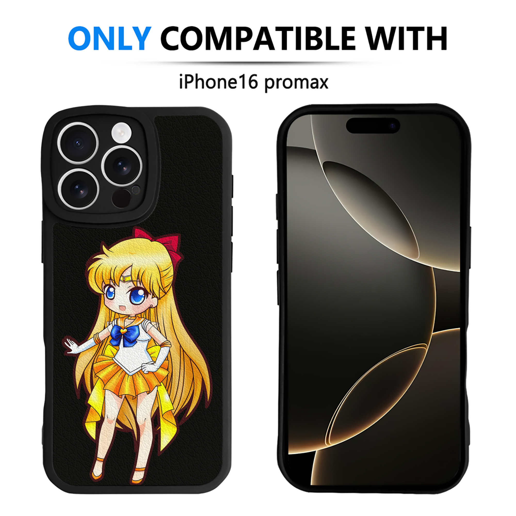 （画像用） 美少女戦士セーラームーン 愛野 美奈子 あいの みなこ Sailor Moon Aino Minako 【iPhone 16シリーズ対応】シリコンスマホケース（レザー調） 材質：シリコン